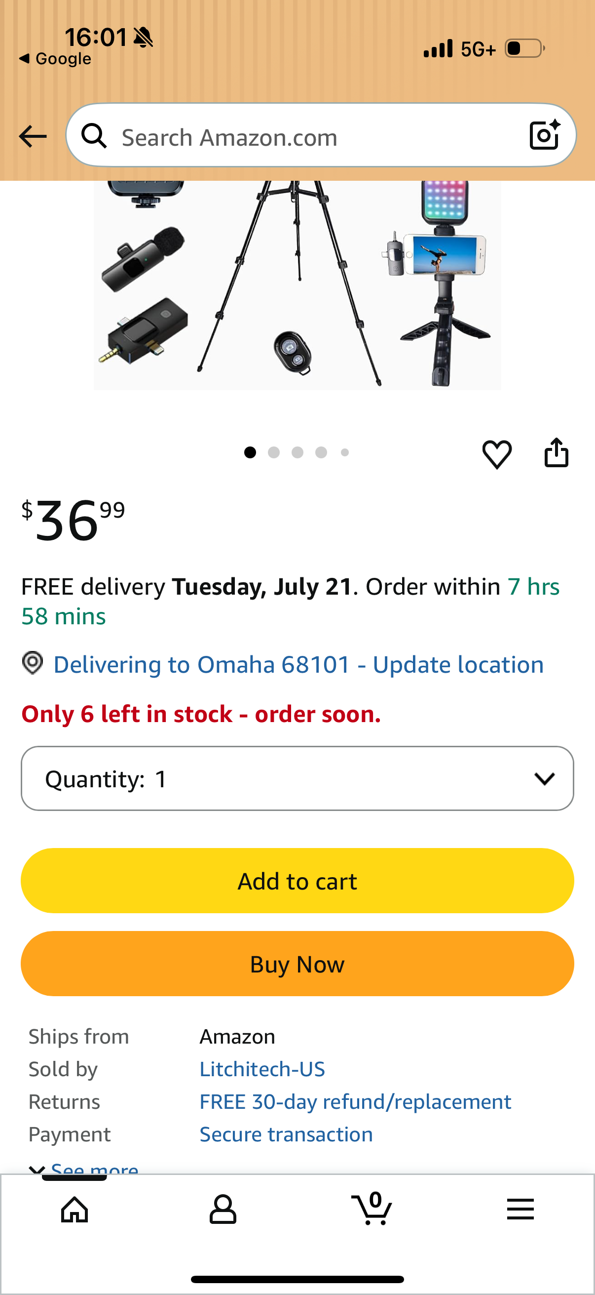 Vlogging Kit for iPhone,Vlogging Kit, Vlogging Kit for Andriod Phone, Content Creator Essentials with Multiple Holders RGB Light Lavalier Microphone Tripod 60" Remote