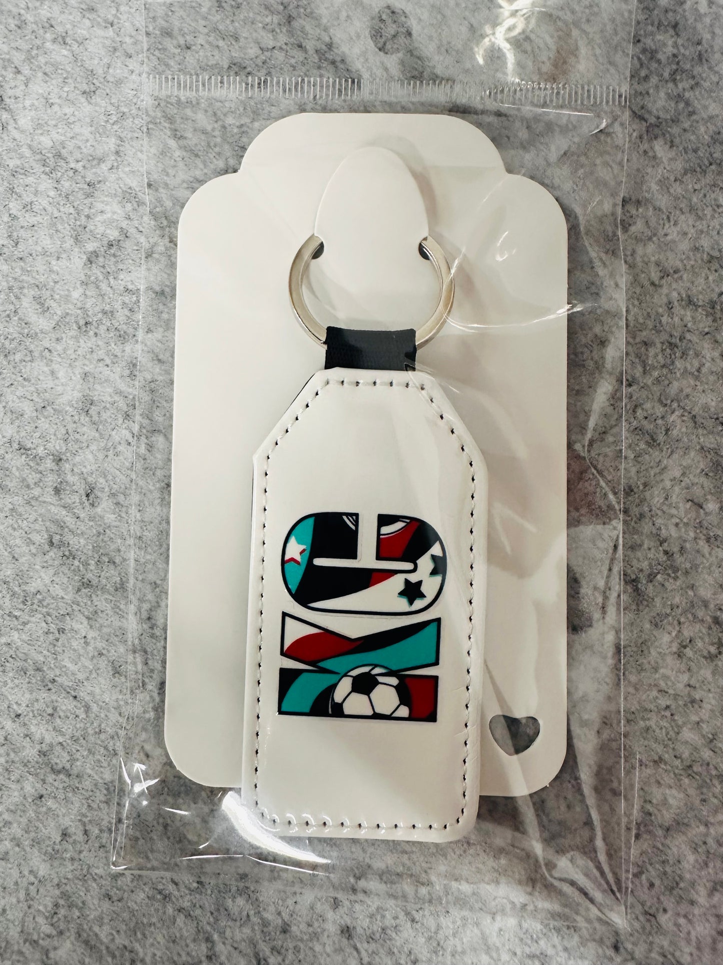 Current Leather Look Keychain