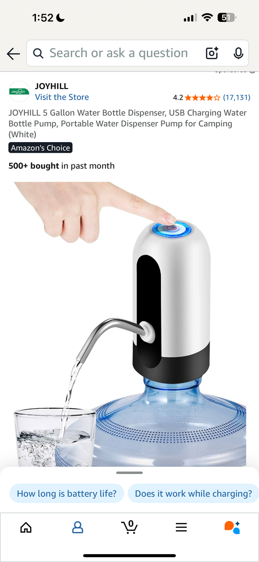 5 Gallon Water Bottle Dispenser