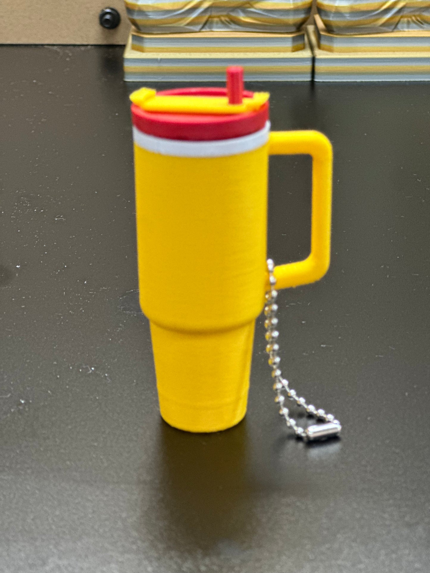 Kansas City Colors Tumbler Cup Lip Balm Holder Keychain/Bag Charm