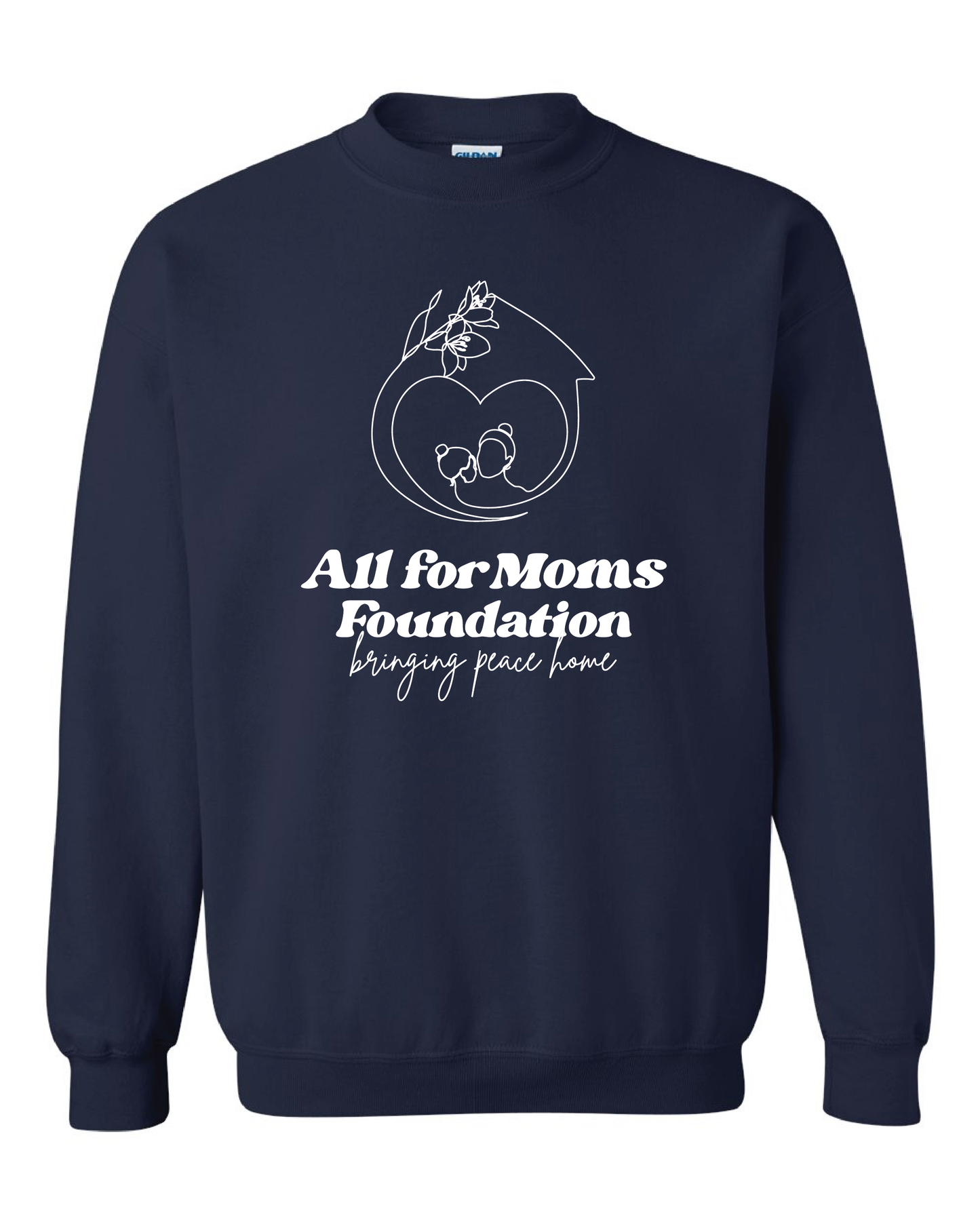 All For Moms -  Crewneck Sweatshirt (Navy)