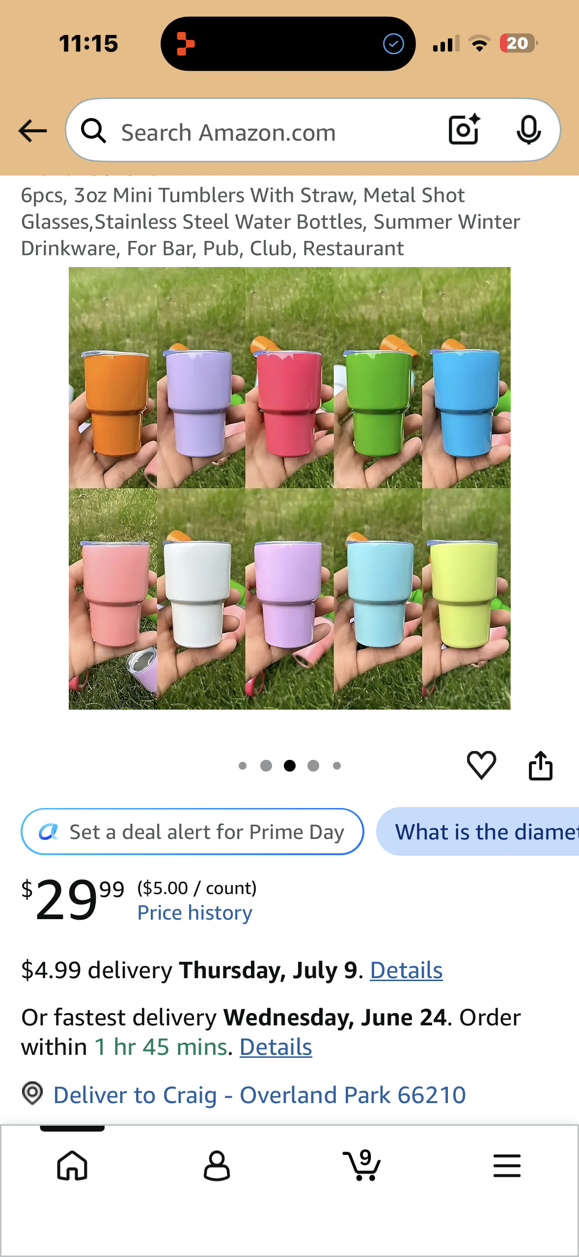 6pcs, 3oz Mini Tumblers With Straw, Metal Shot Glasses, Stainless Steel Water Bottles, Summer Winter Drinkware, For Bar, Pub, Club, Restaurant to