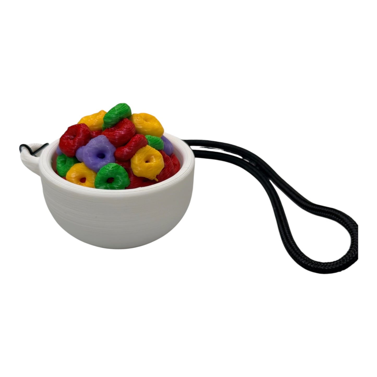 Fruity Cereal Bowl Sensory Clicker/Clicky Fidget Keychain
