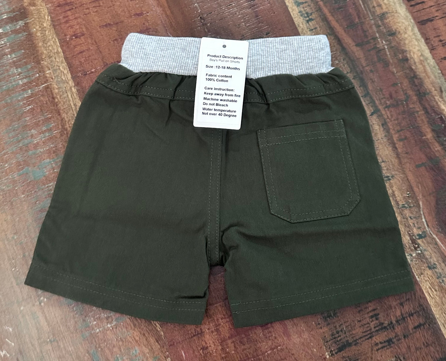 Children’s Pull On shorts (Size 12-18 Month )