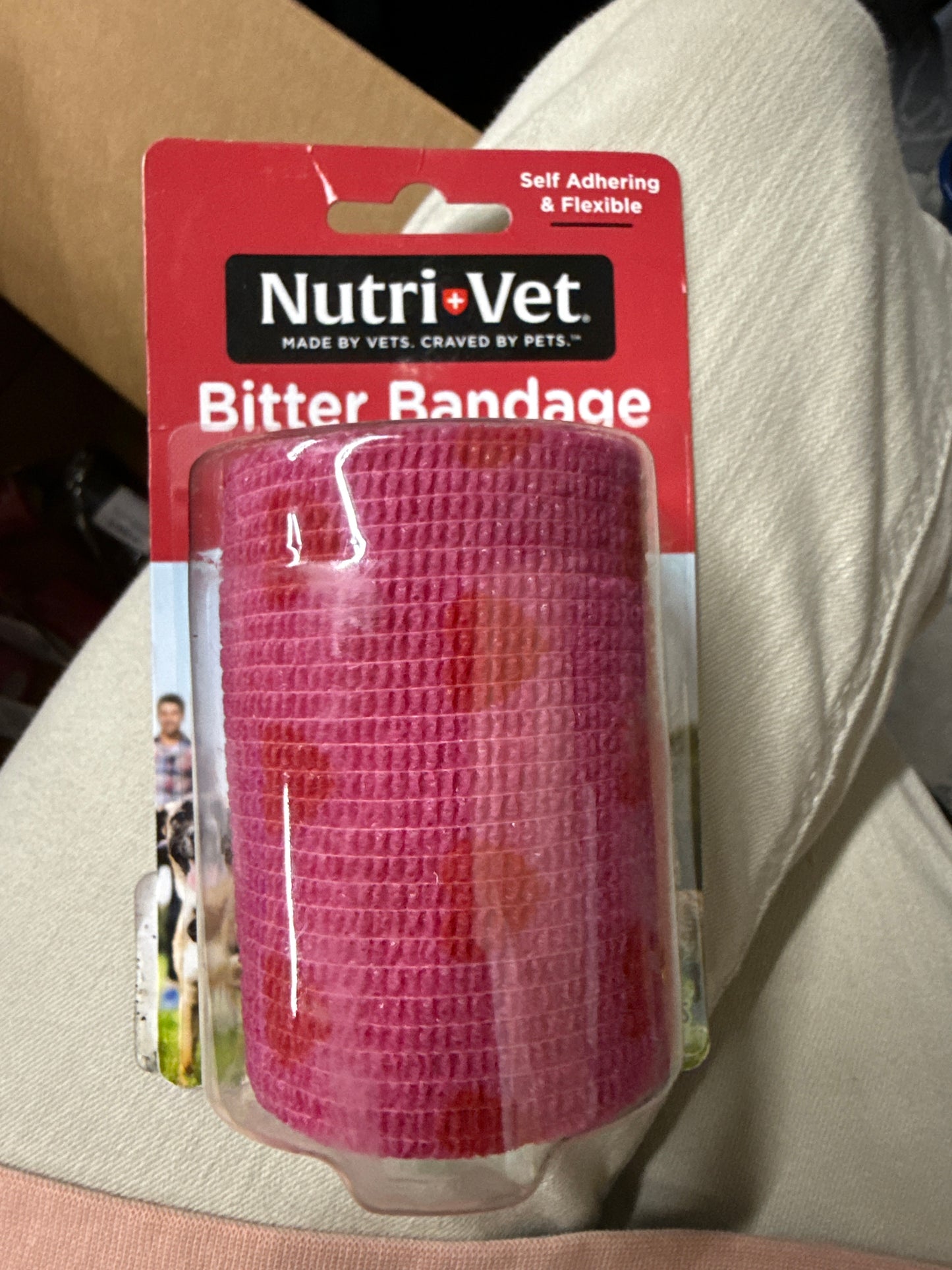 Nutri-Vet Bitter Bandage for Dogs and Cats - Help Prevent Chewing - 3 inches