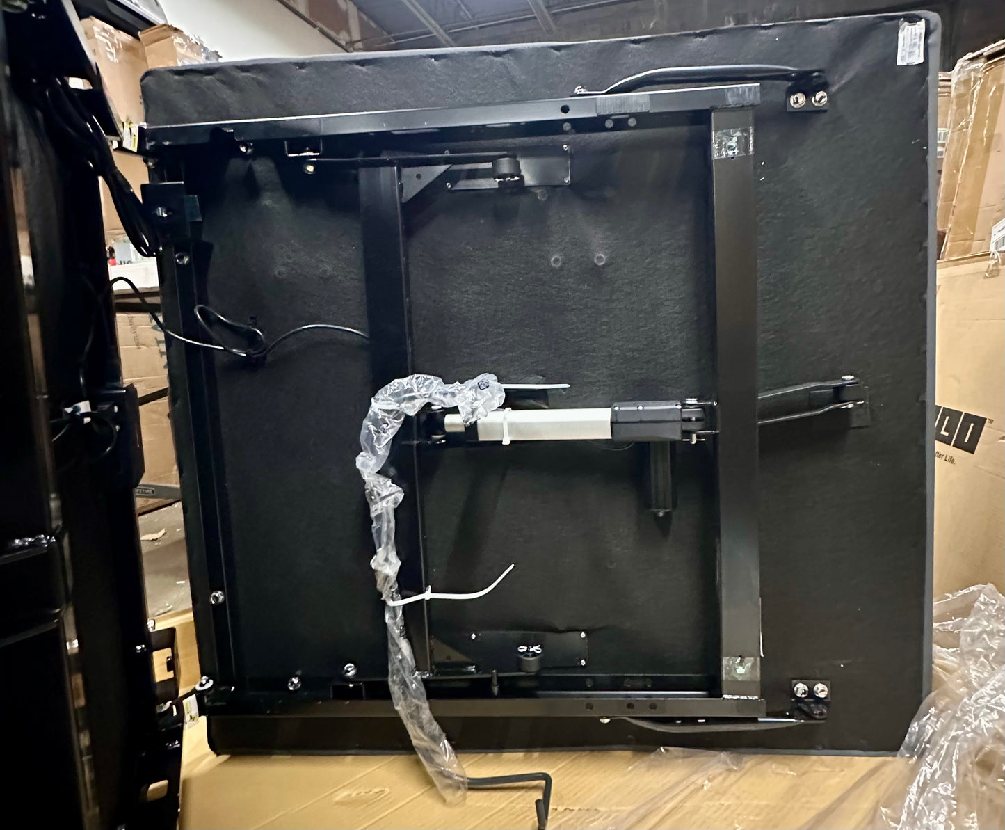 Lucid L150 Adjustable Base - Bed Frame with Head and Foot Incline - Wireless Remote Control - Premium Quiet Motor, Twin XL size, Charcoal (B1231)