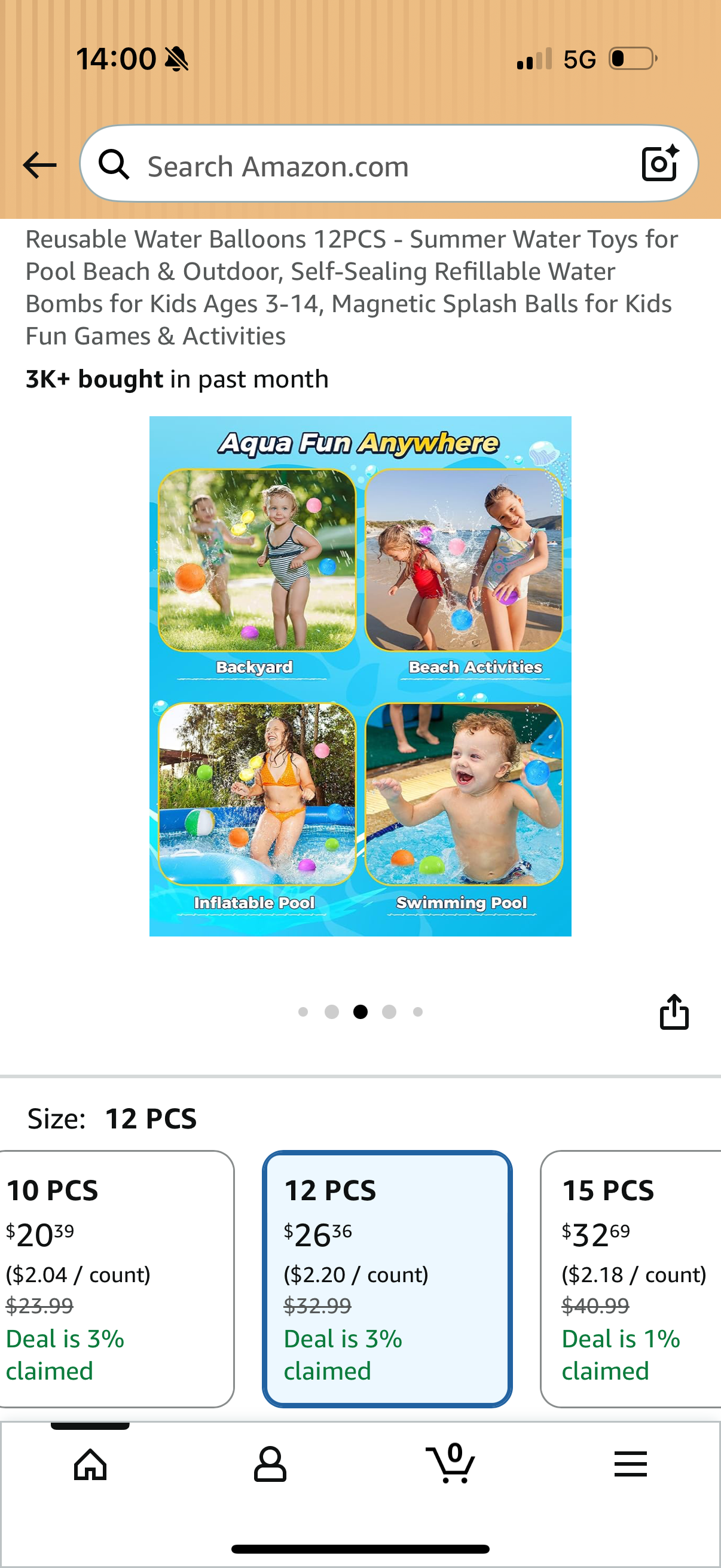 Reusable Water Balloons 12PCS - Summer Water Toys for Pool Beach & Outdoor, Self-Sealing Refillable Water Bombs for Kids Ages 3-14, Magnetic Splash Balls for Kids Fun Games & Activities
