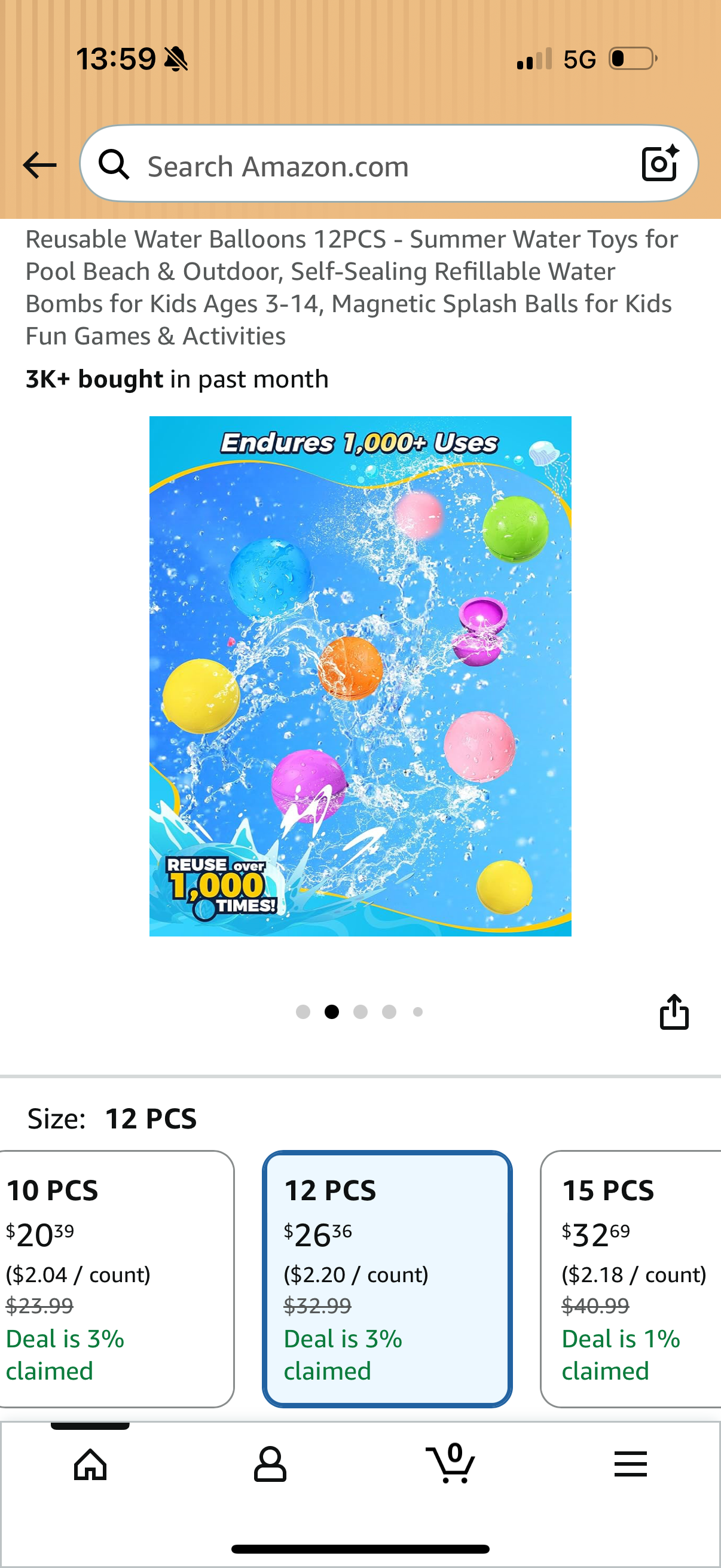 Reusable Water Balloons 12PCS - Summer Water Toys for Pool Beach & Outdoor, Self-Sealing Refillable Water Bombs for Kids Ages 3-14, Magnetic Splash Balls for Kids Fun Games & Activities
