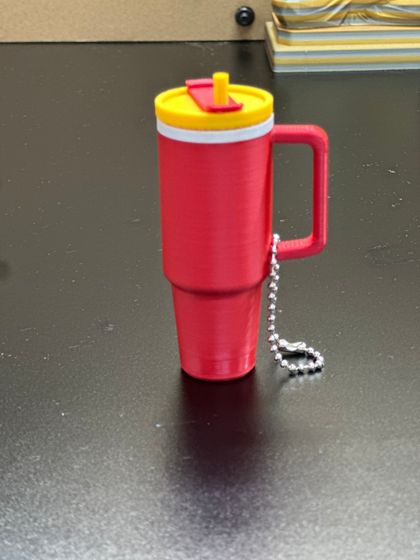Kansas City Colors Tumbler Cup Lip Balm Holder Keychain/Bag Charm