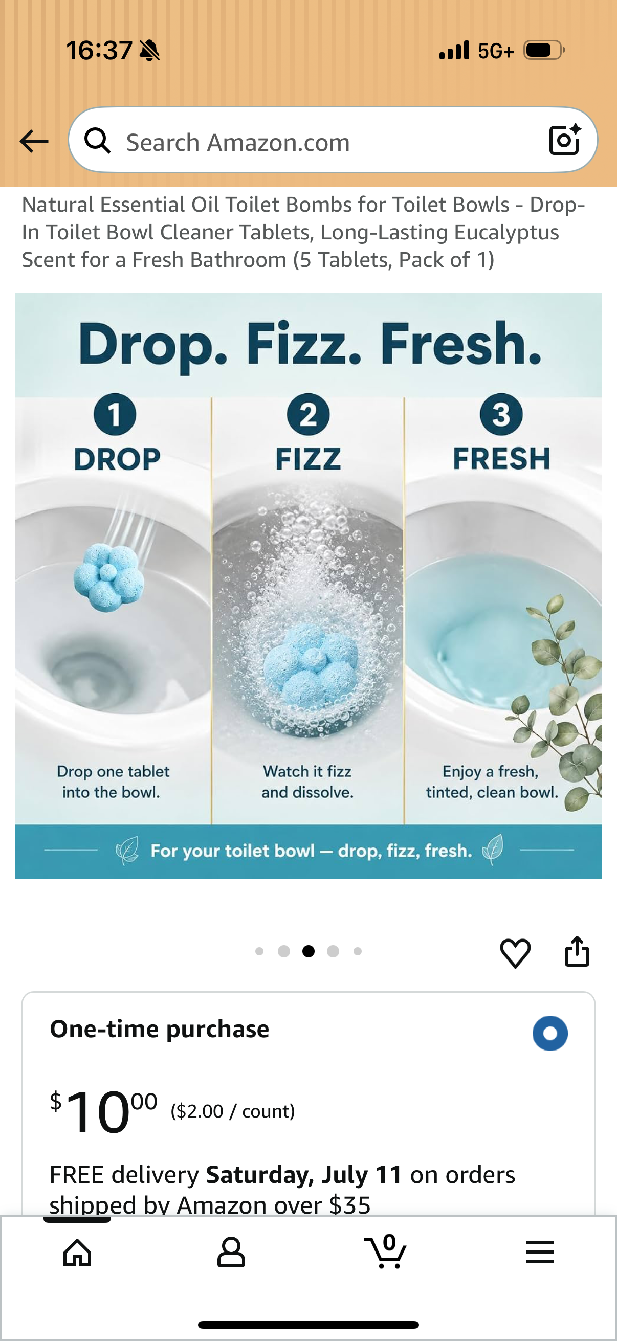 Natural Essential Oil Toilet Bombs for Toilet Bowls - Drop-In Toilet Bowl Cleaner Tablets, Long-Lasting Eucalyptus Scent for a Fresh Bathroom