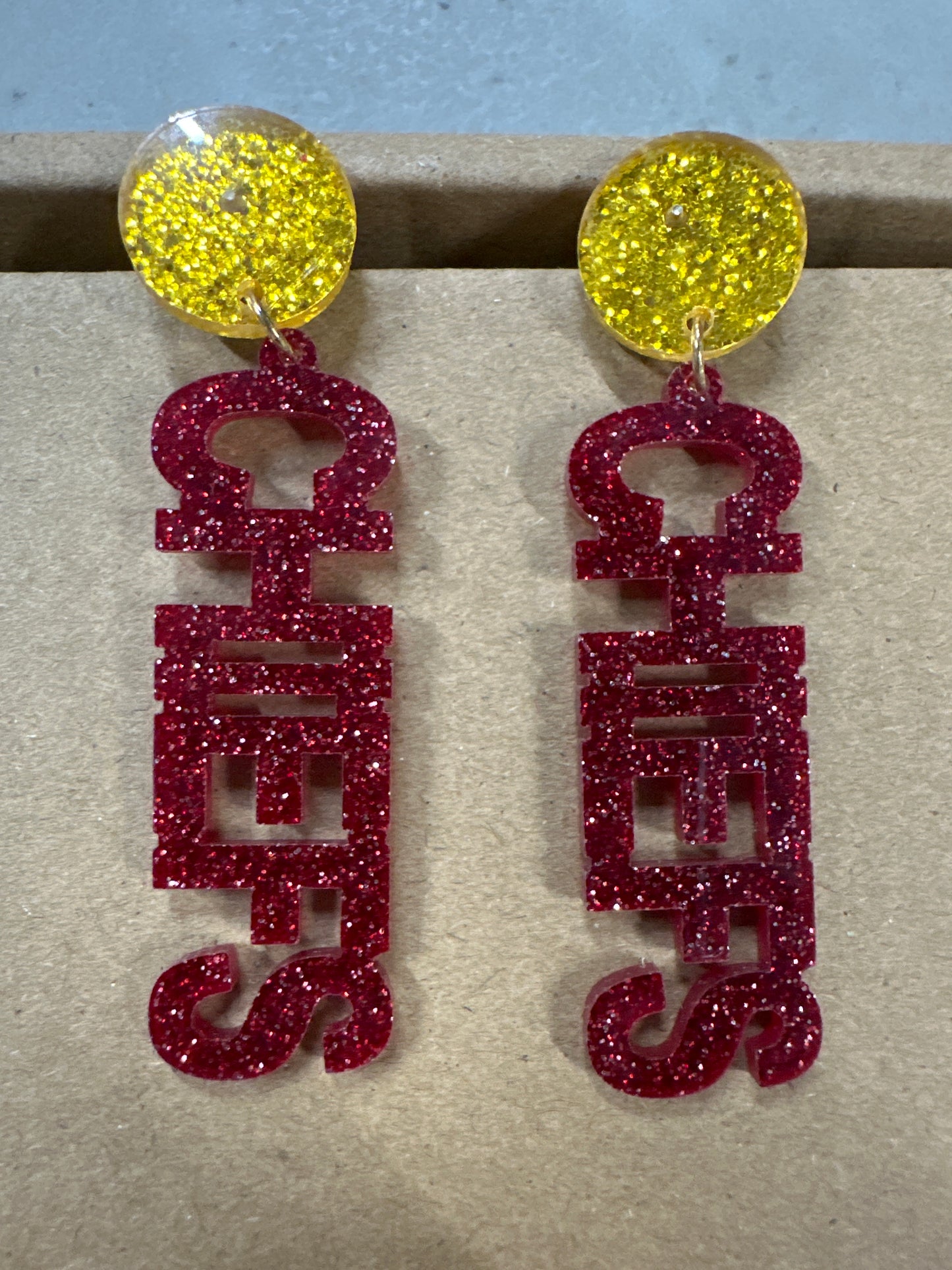 CHIEFS glitter Earrings