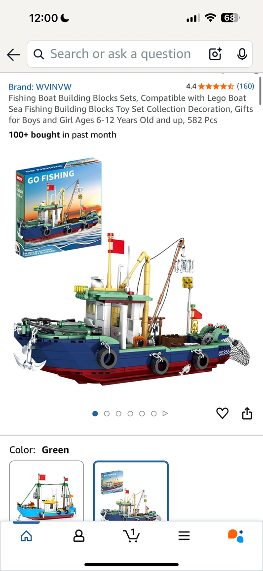 Fishing Boat Building Set