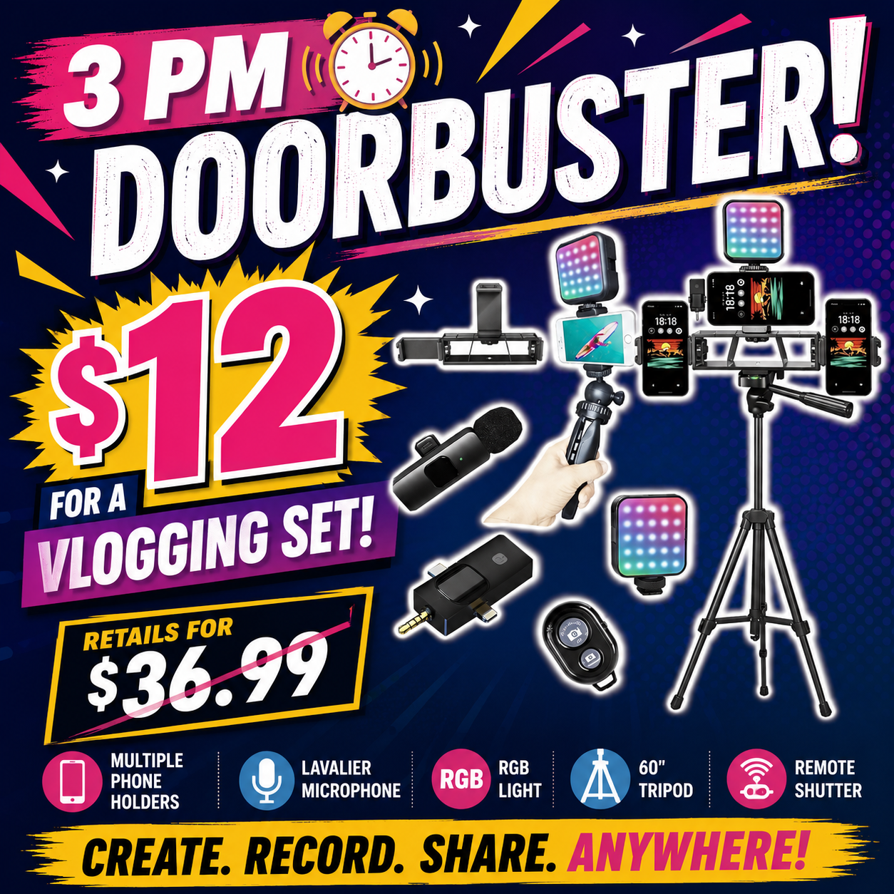 3 PM DoorBuster - Vlogging Kit