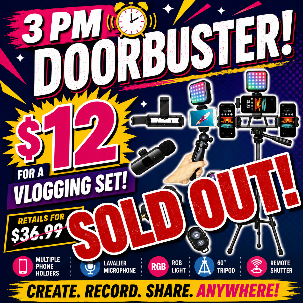 3 PM DoorBuster - Vlogging Kit