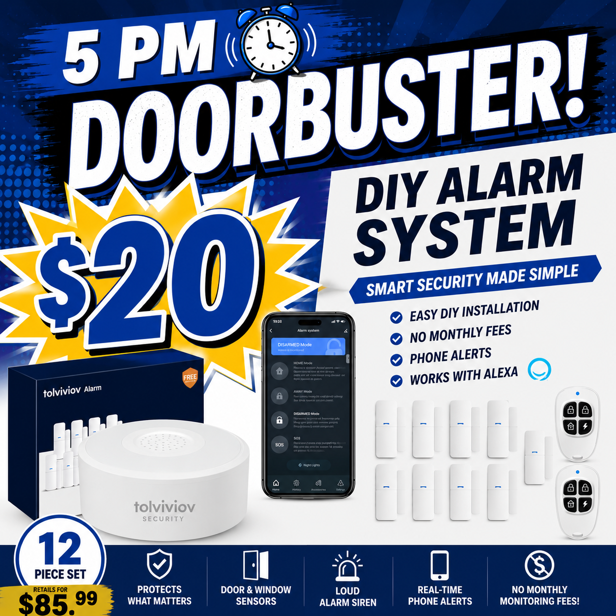 5 PM DoorBuster - Home Alarm System(2nd Gen)