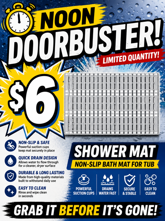 Noon Door Buster - Shower Mat Non Slip Bath Mat for Tub