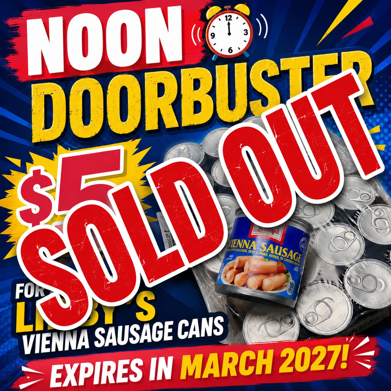 Noon DoorBuster - 24-Pack Libby's Vienna Sausages (Expire 2027)