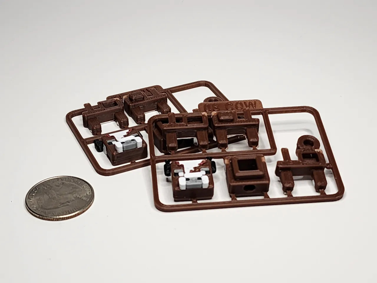 Minecraft Inspired Mini Building Kit Card - Cow