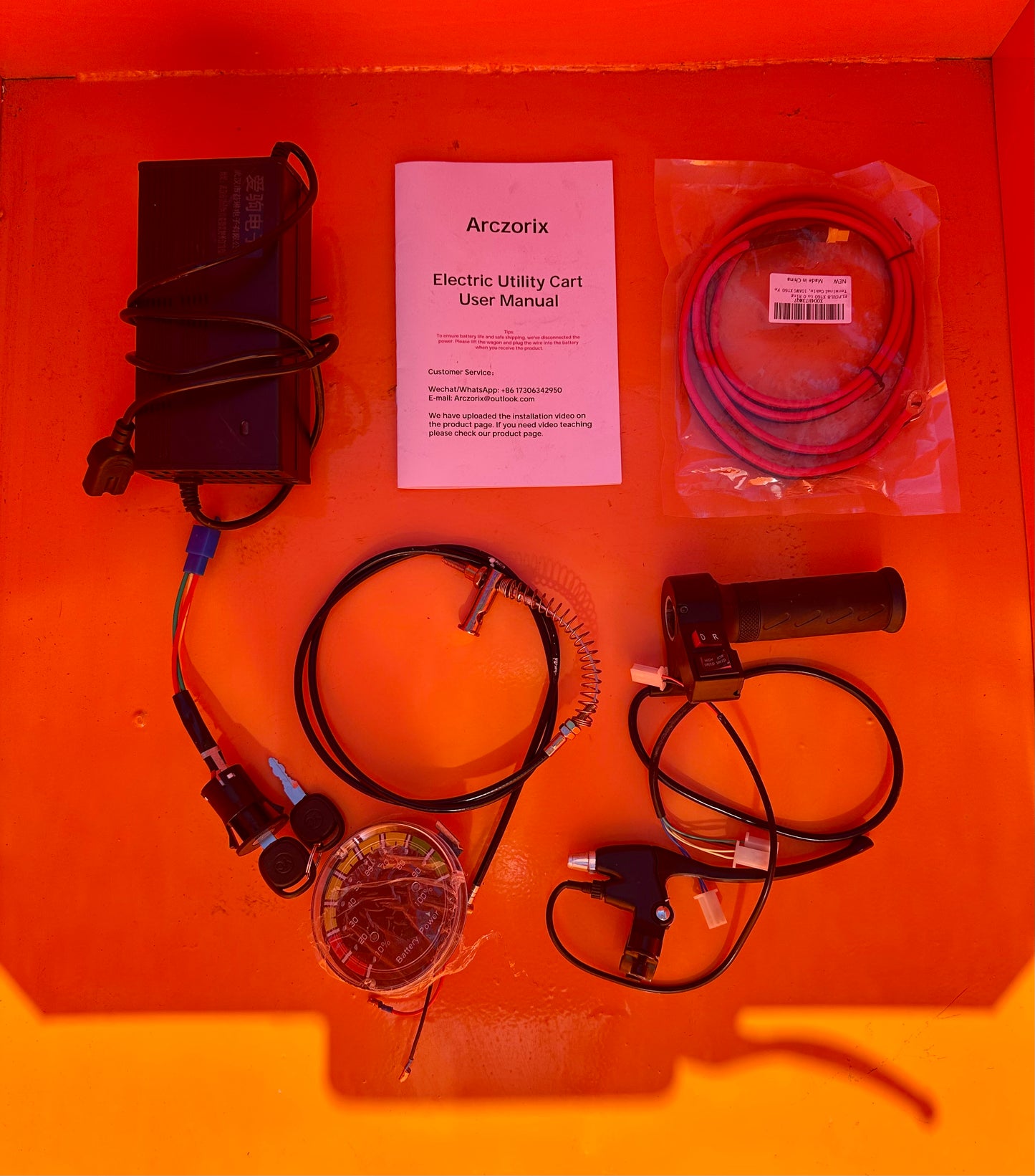 Arczorix [3-in-1] Electric Wheelbarrow Utility Cart, Electric Powered Cart 48V 20Ah 1000W Capacity 2205Lbs (One Ton), Material Hauler, Utility Cart Wagon (G876)