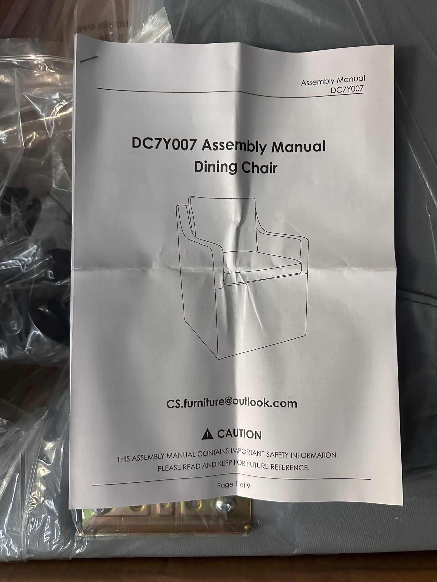 Upholstered Dining Chair, Modern Accent Armchair with Casters for Dining Room, Living Room, Reading Room (L1086)