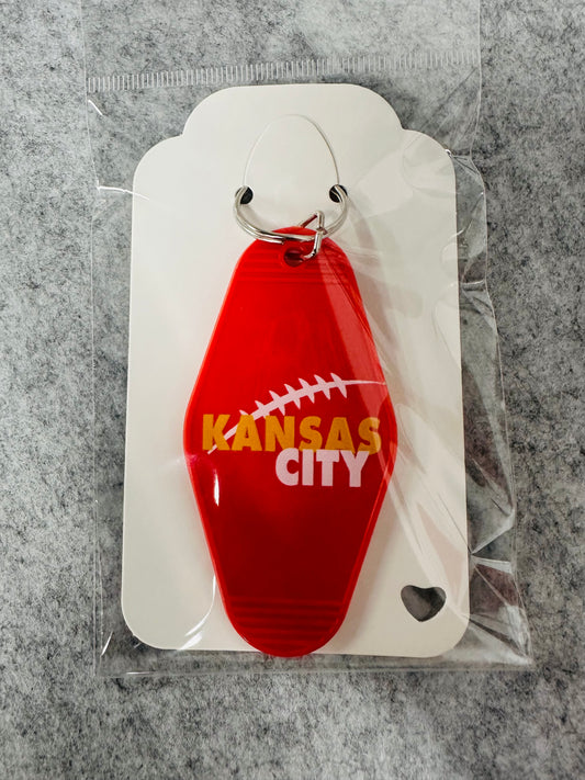 Hotel Keychain Kansas City Football Red