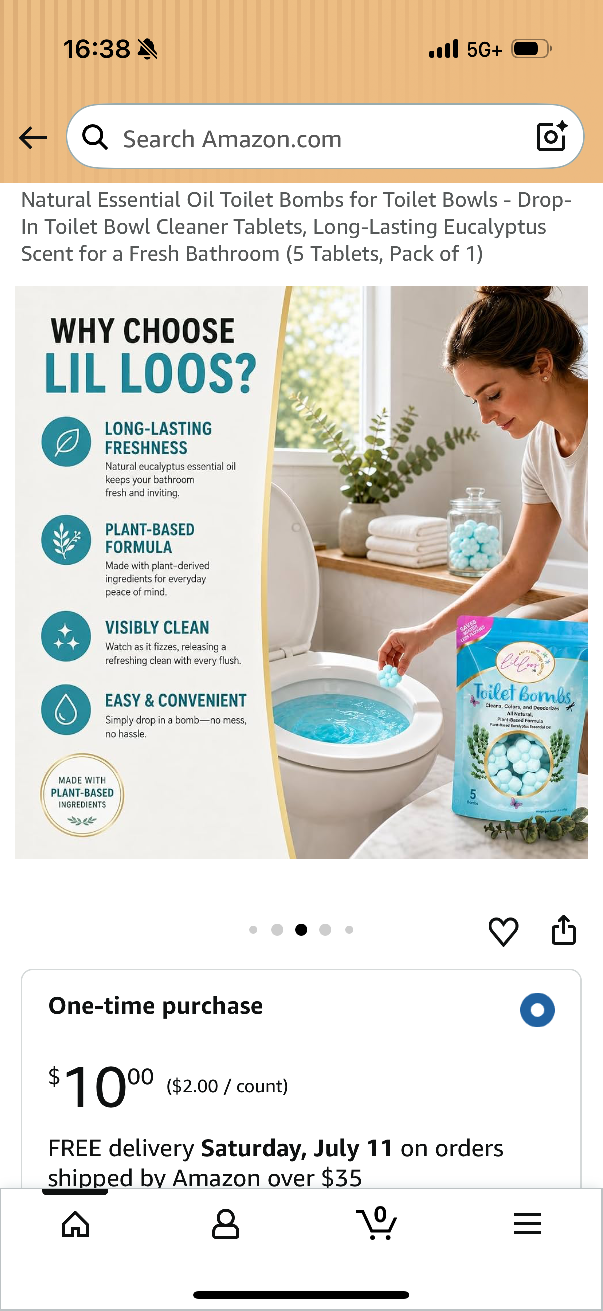 Natural Essential Oil Toilet Bombs for Toilet Bowls - Drop-In Toilet Bowl Cleaner Tablets, Long-Lasting Eucalyptus Scent for a Fresh Bathroom