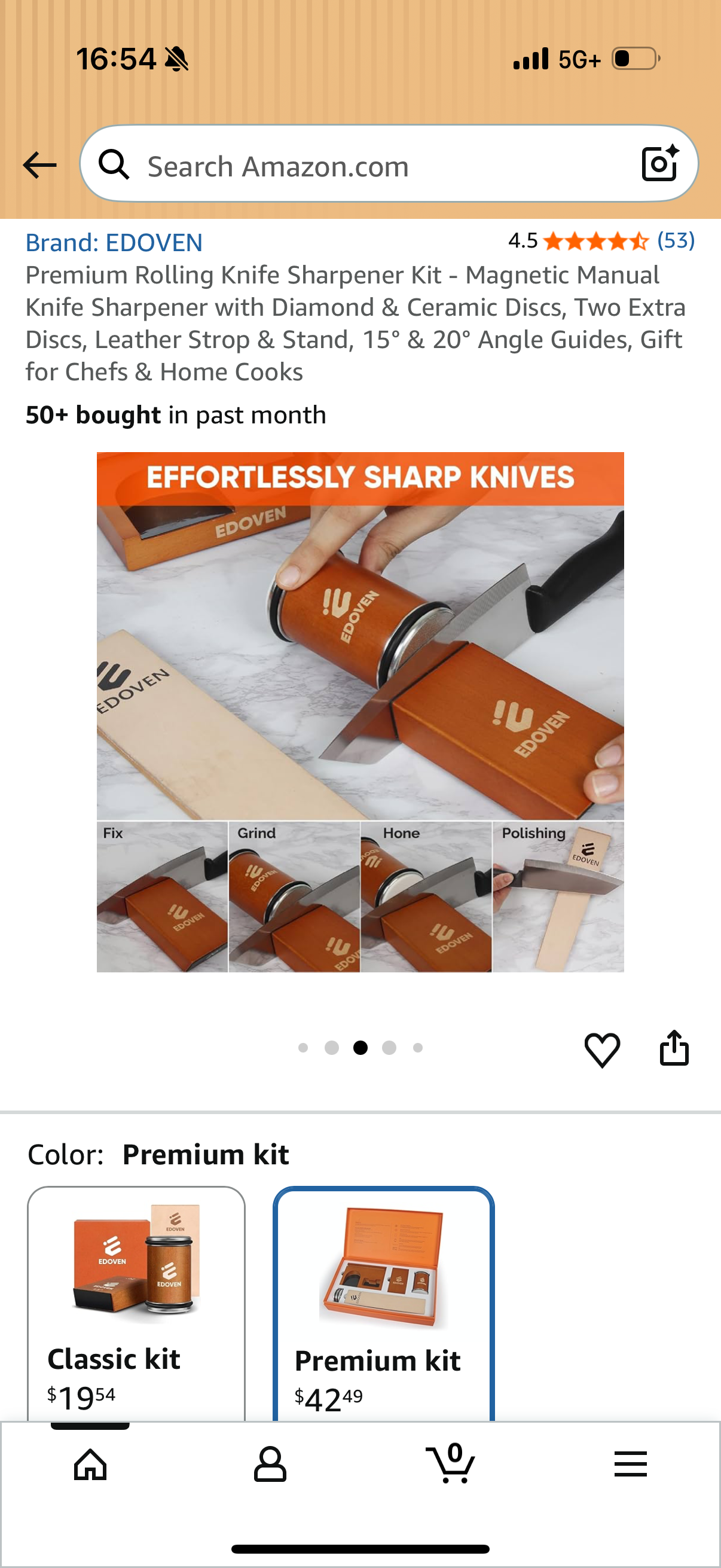 Premium Rolling Knife Sharpener Kit