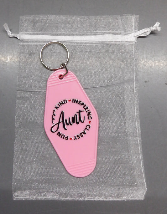 Hotel Keychain - Kind Inspiring Classy Fun Aunt