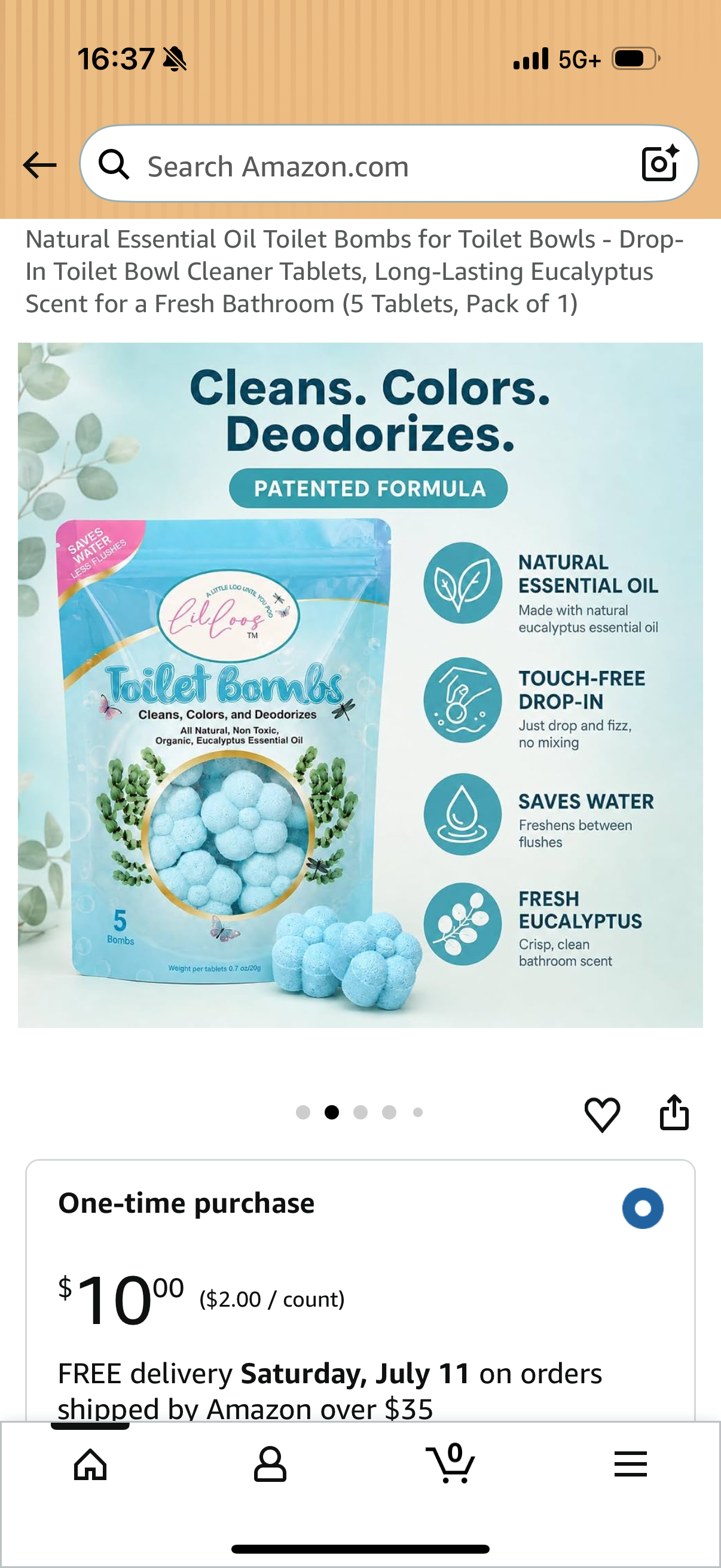 Natural Essential Oil Toilet Bombs for Toilet Bowls - Drop-In Toilet Bowl Cleaner Tablets, Long-Lasting Eucalyptus Scent for a Fresh Bathroom