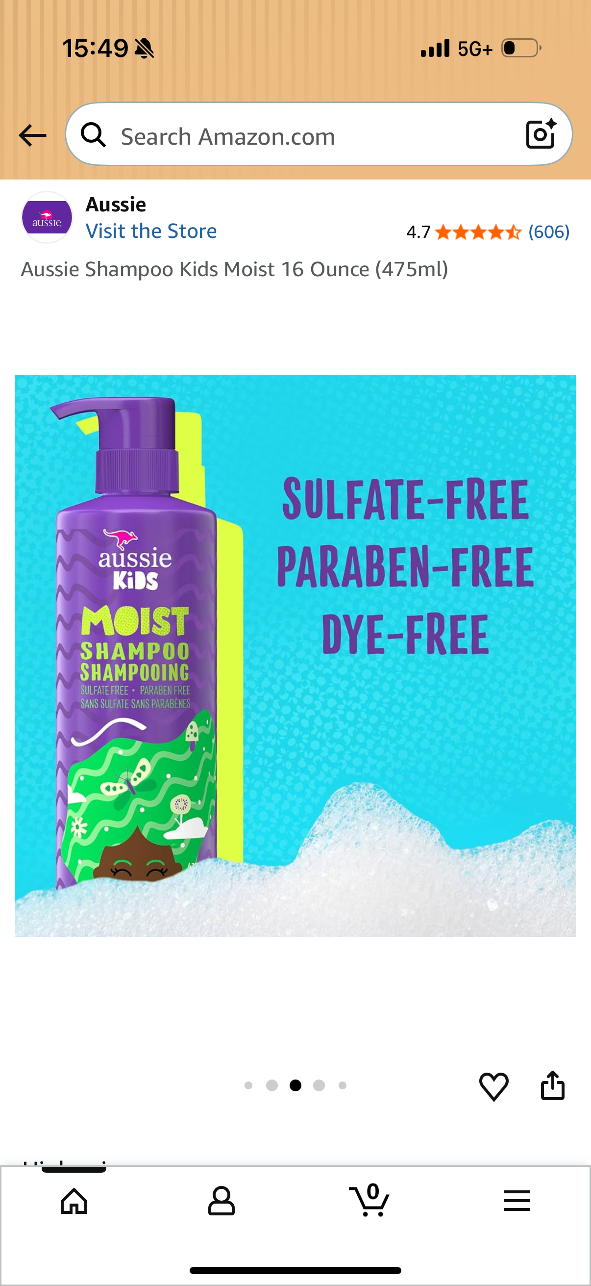 Aussie Shampoo Kids Moist 16 Ounce (475ml)