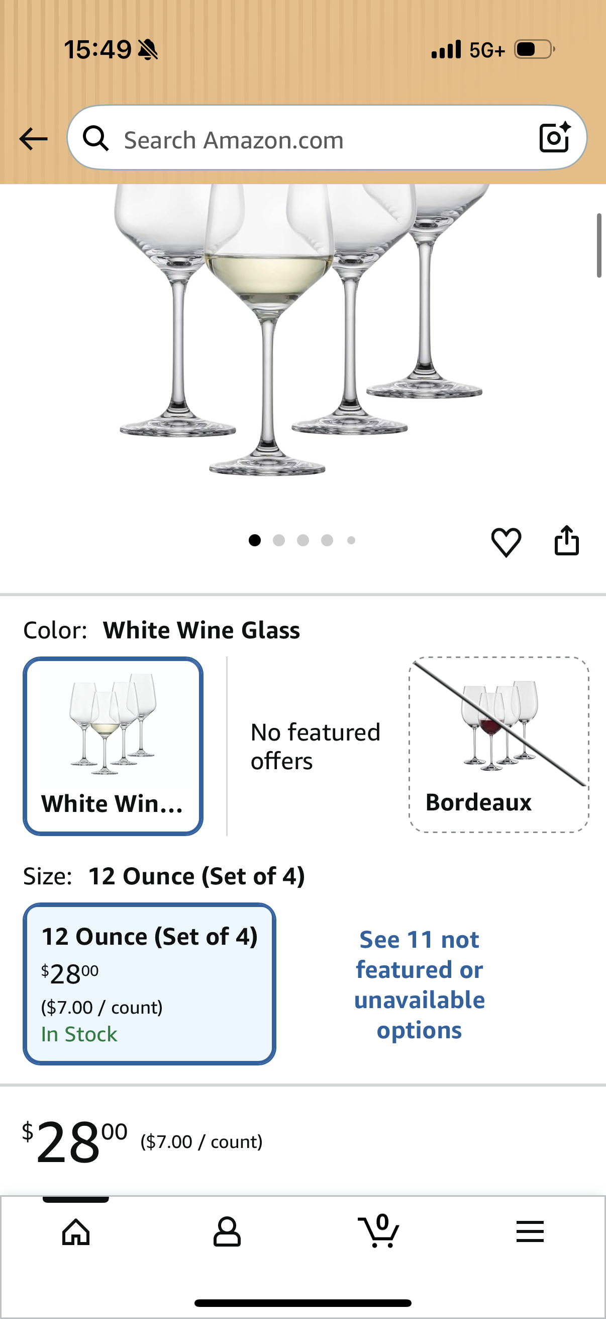 Tulip White Wine Glass (Set of 4), Wine Glasses for White Wine, Dishwasher-Safe Tritan Crystal Glasses, Made in Germany (12 Ounce)