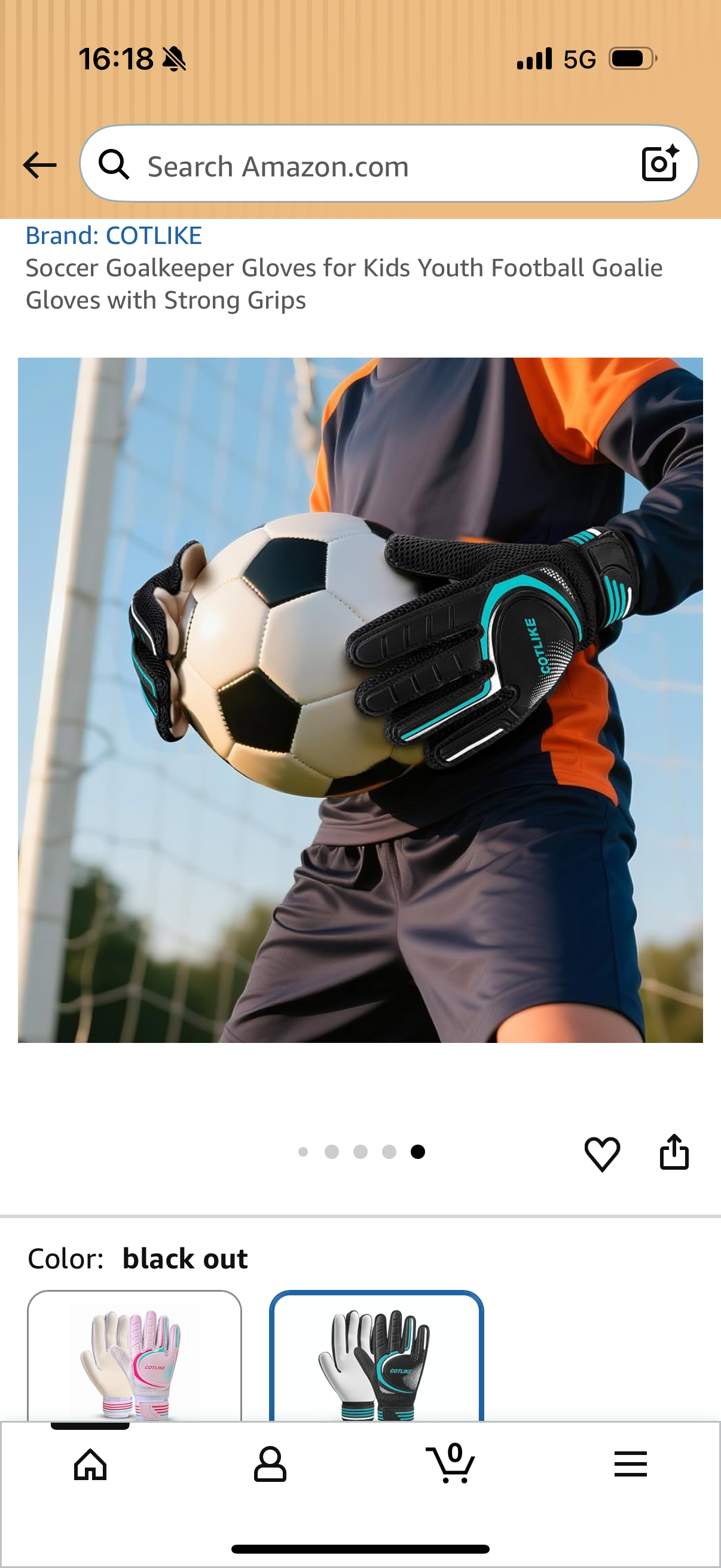 Soccer Goalkeeper Gloves for Kids Youth Football Goalie Gloves with Strong Grips Size: 7