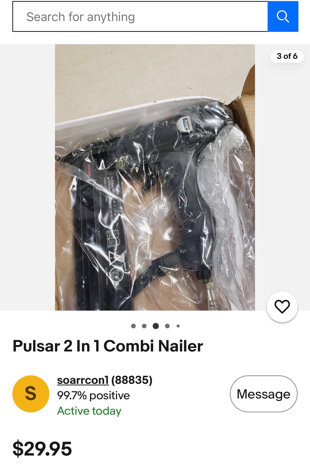 Pulsar 2 in 1 Combi Nailer