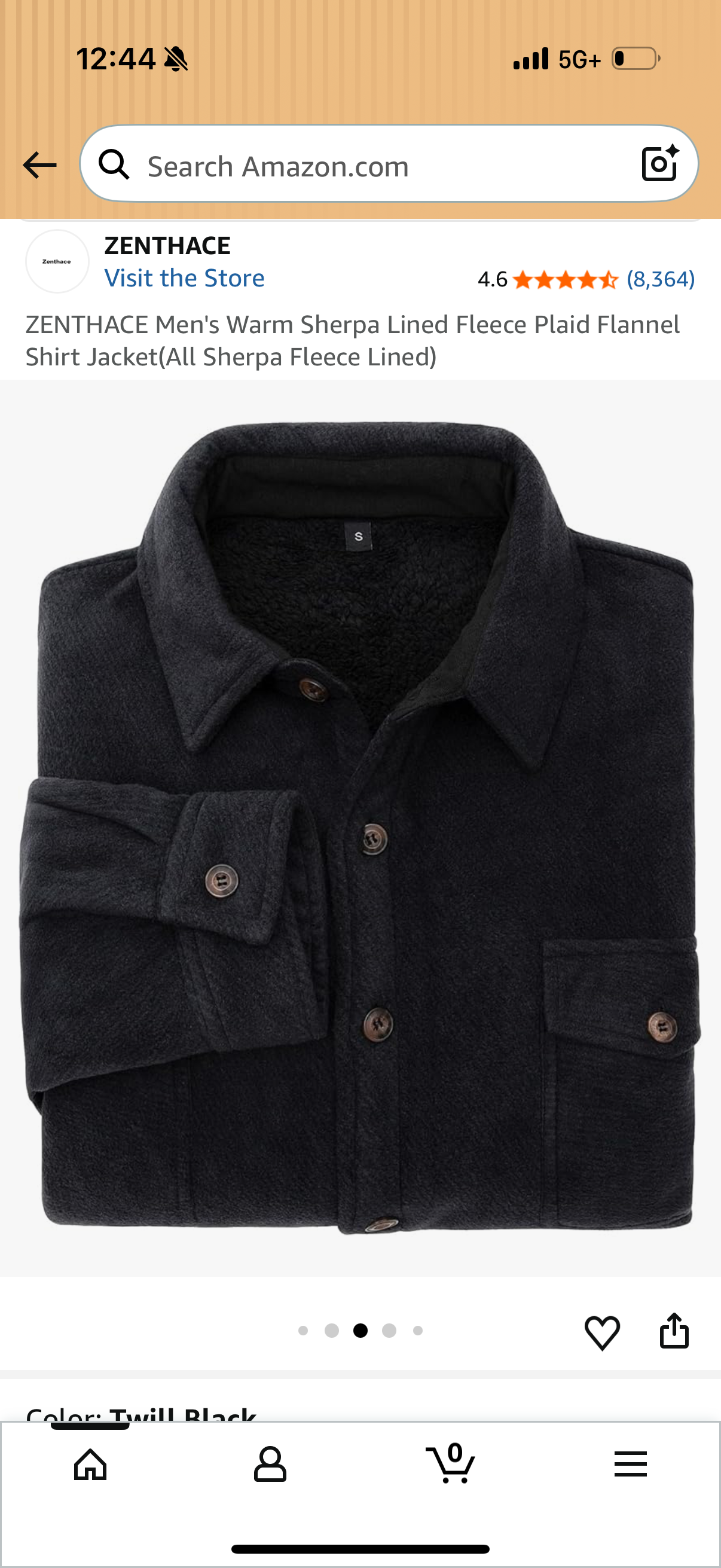 Men's Warm Sherpa Lined Fleece Plaid Flannel Shirt Jacket(All Sherpa Fleece Lined) Large