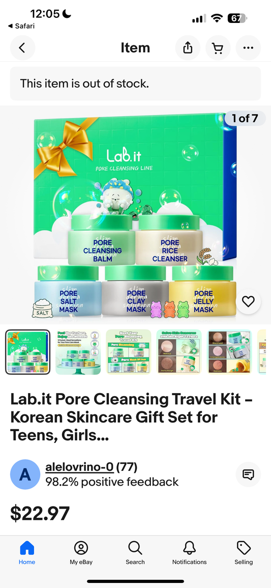 Lab.it Pore Cleansing Travel Kit – Korean Skincare Gift Set for Teens, Girls & Women, Face Cleanser & Mask Kit, Pore Care & Oil Control, Sensitive Skin-Friendly, Under 10 dollors Skincare, Travel-Size