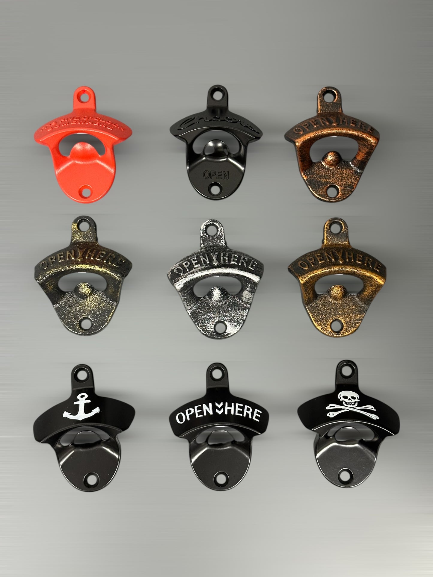 Personalized Bottle Opener With Cap Catcher (Choose Your Own Color Scheme)