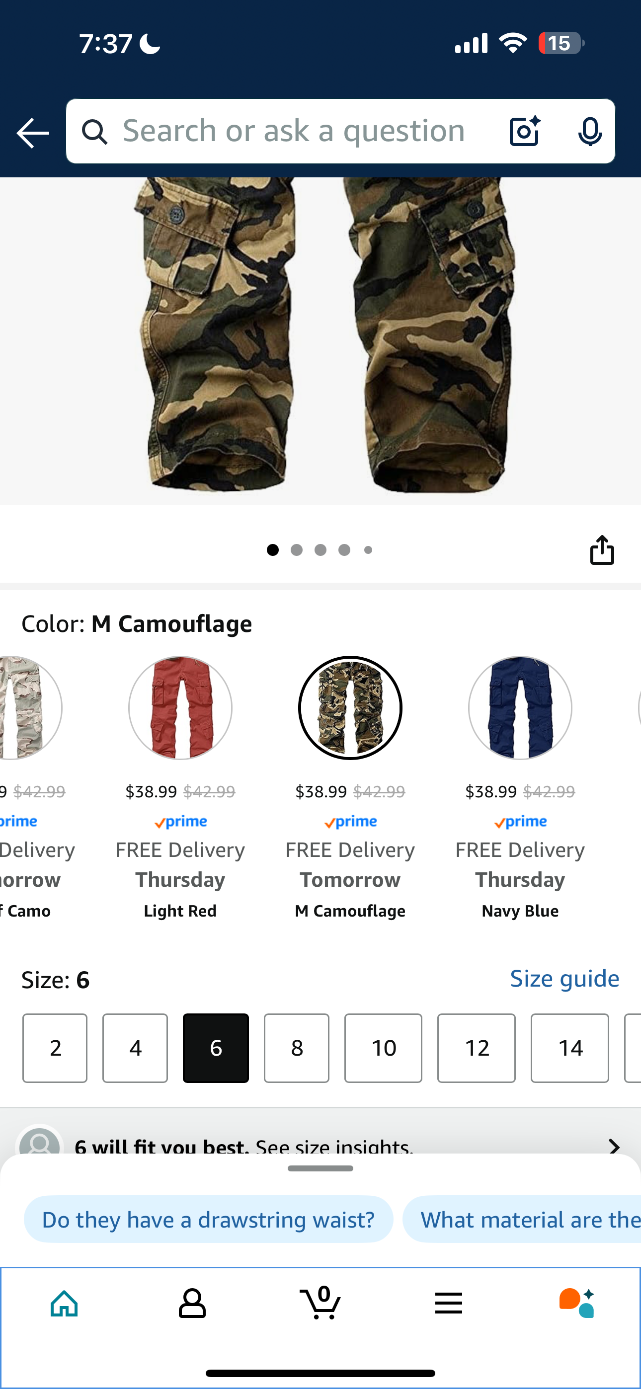 Alfiudad Womens Cargo Pants with Pockets, Women's Casual Military Army Hiking Combat Tactical Work Pants Trousers (Size 6)