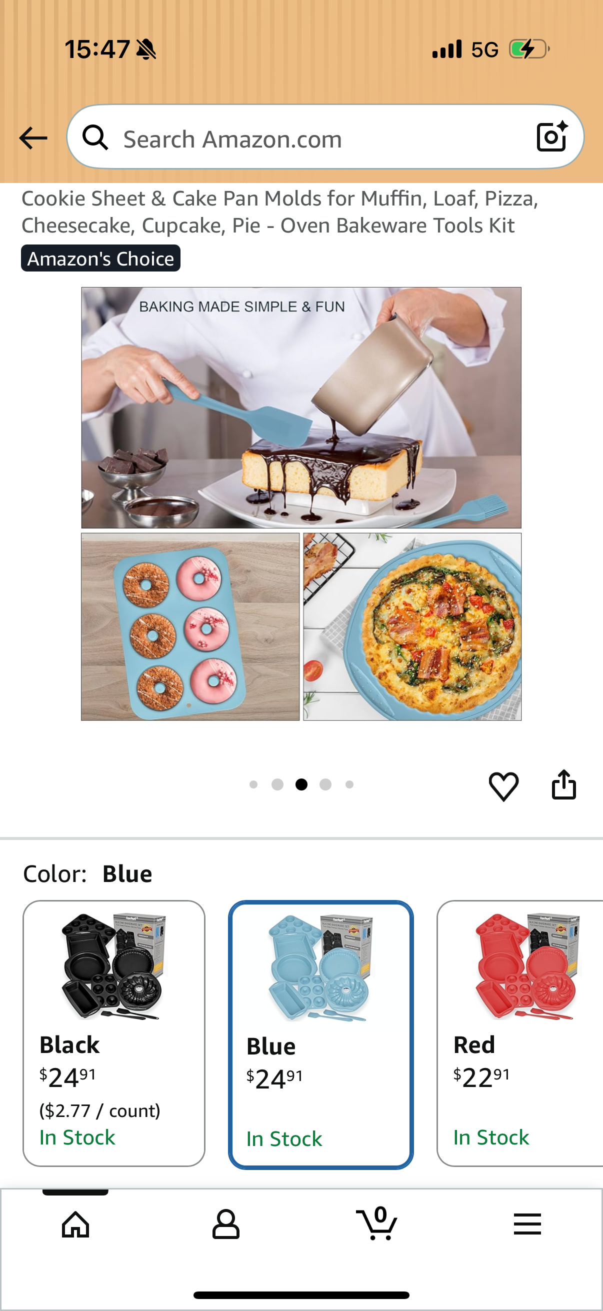 Nonstick Silicone Baking Mat Set, 9-in-1 Heat Resistant Cookie Sheet & Cake Pan Molds for Muffin, Loaf, Pizza, Cheesecake, Cupcake, Pie - Oven Bakeware Tools Kit