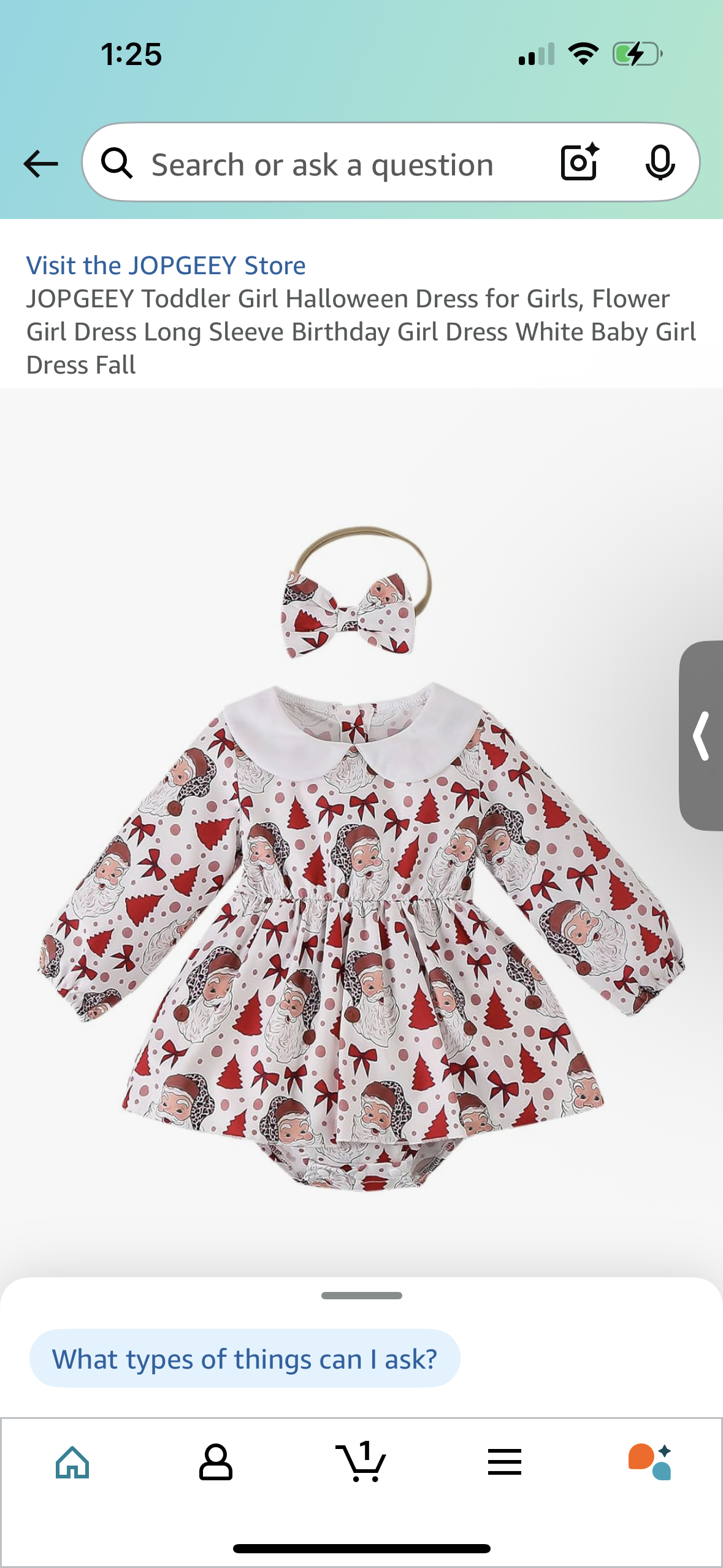 JOPGEEY Toddler Romper/Dress for Girls, Long Sleeve Sun Outfit With Buttons (Size 3-6 months)