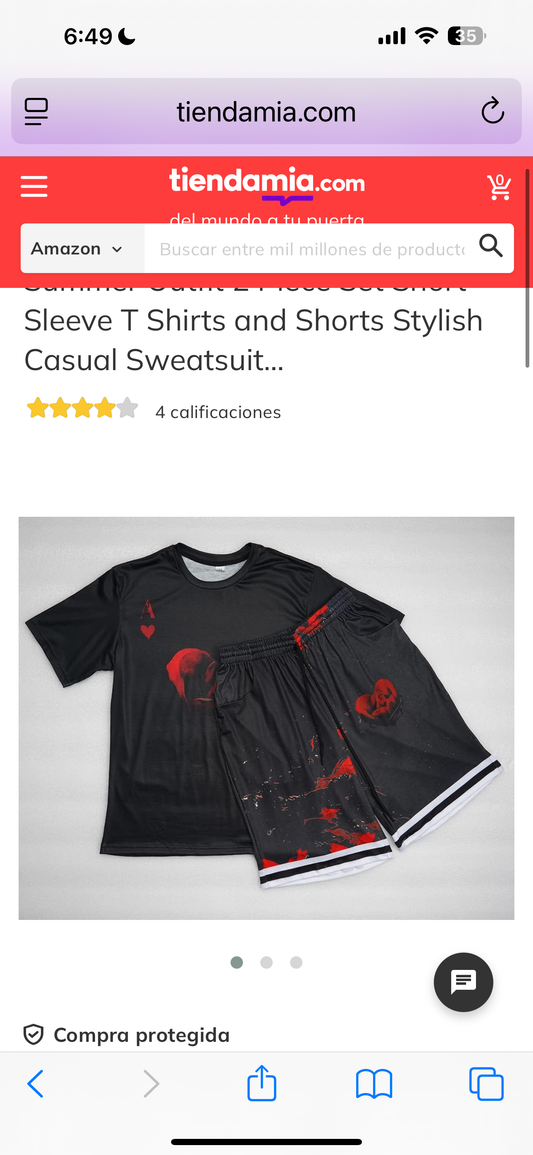 Mingyuezai Men's Sport Set Summer Outfit 2 Piece Set Short Sleeve T Shirts and Shorts Stylish Casual Sweatsuit Set (Size Medium)