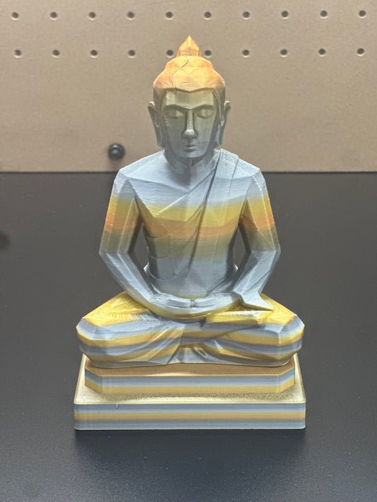 Tall 6.5" Metallic Budha Statue