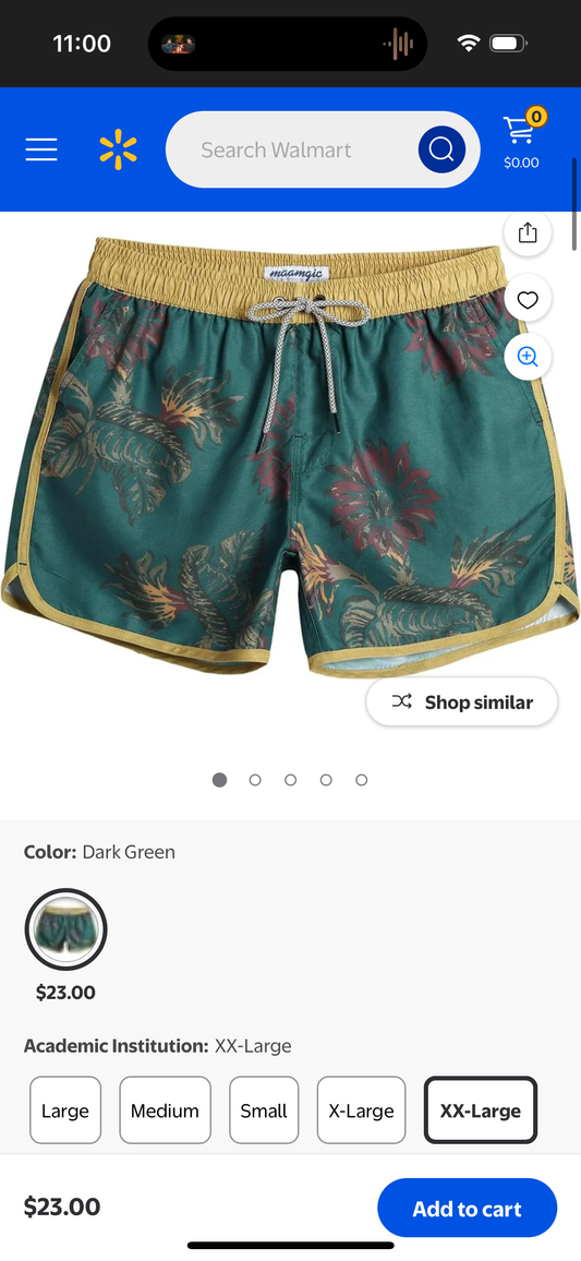 Men's Shorts 80s/90s Vintage Swim Trunks with Mesh Lining; Quick Dry Swim Suit Shorts (Size 2XL)