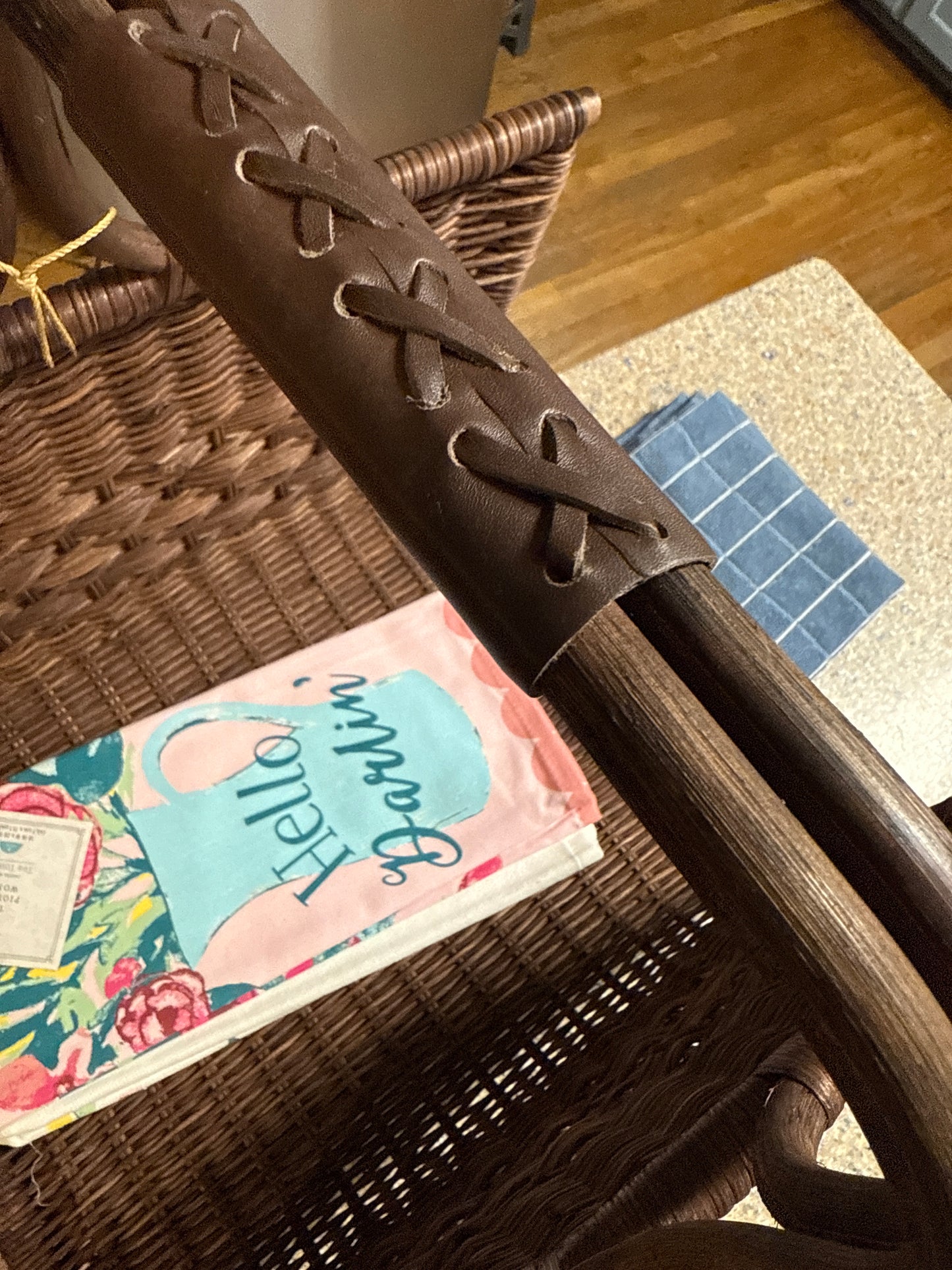 Threshold Studio McGee Rattan Firewood Carrier/Holder