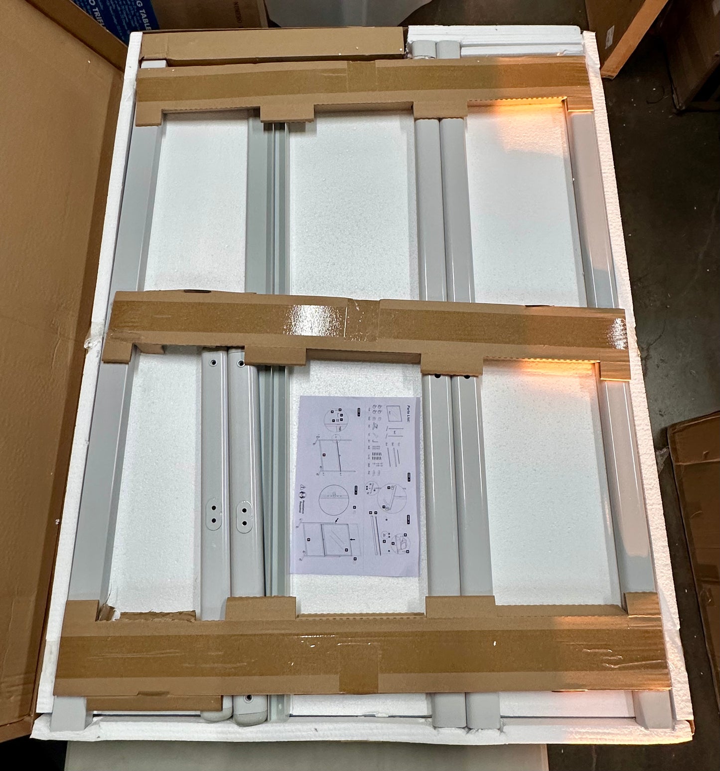 48”x 36” Large Rolling Mobile Glass Whiteboard, Magnetic Double-Sided Easel Style Glass Dry Erase White Board with Wheels, for Office, Classroom, School, Home (O440)