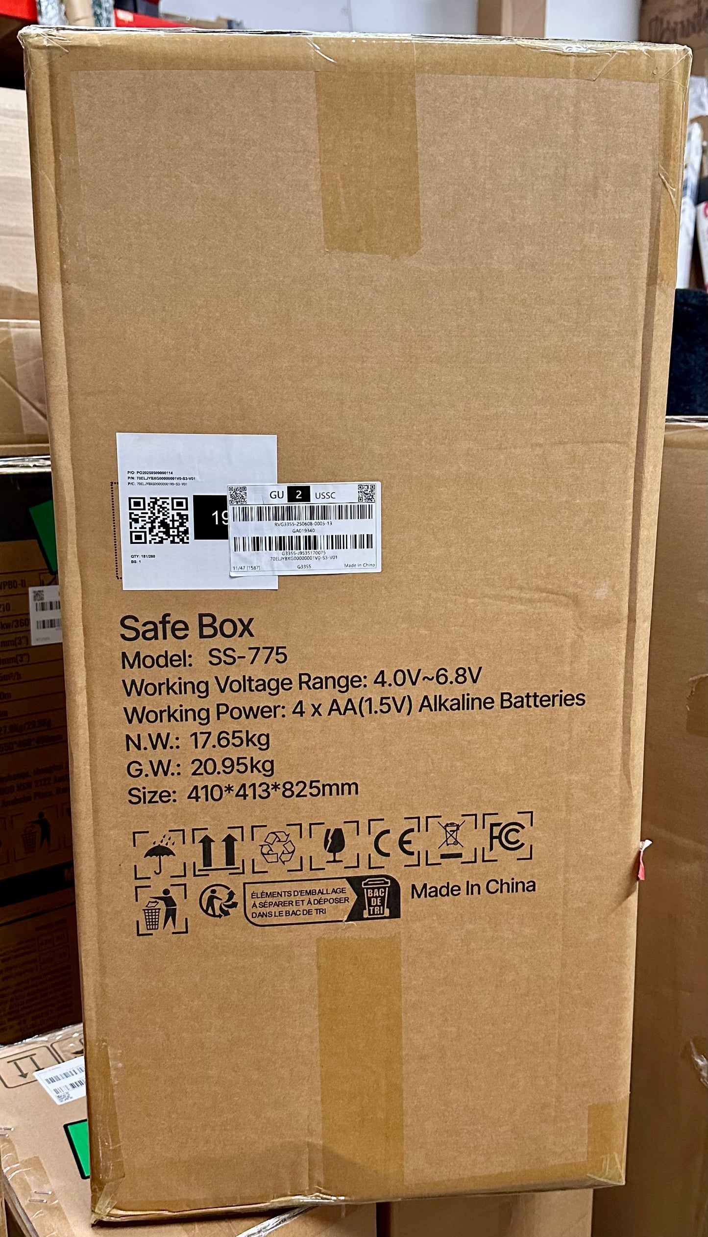 VEVOR Large Double Door Security Safe Box, 2.6 Cubic Feet, Steel Safe Box, Strong Box with Digital Lock for Money, Gun, Jewelry, Black (O461)