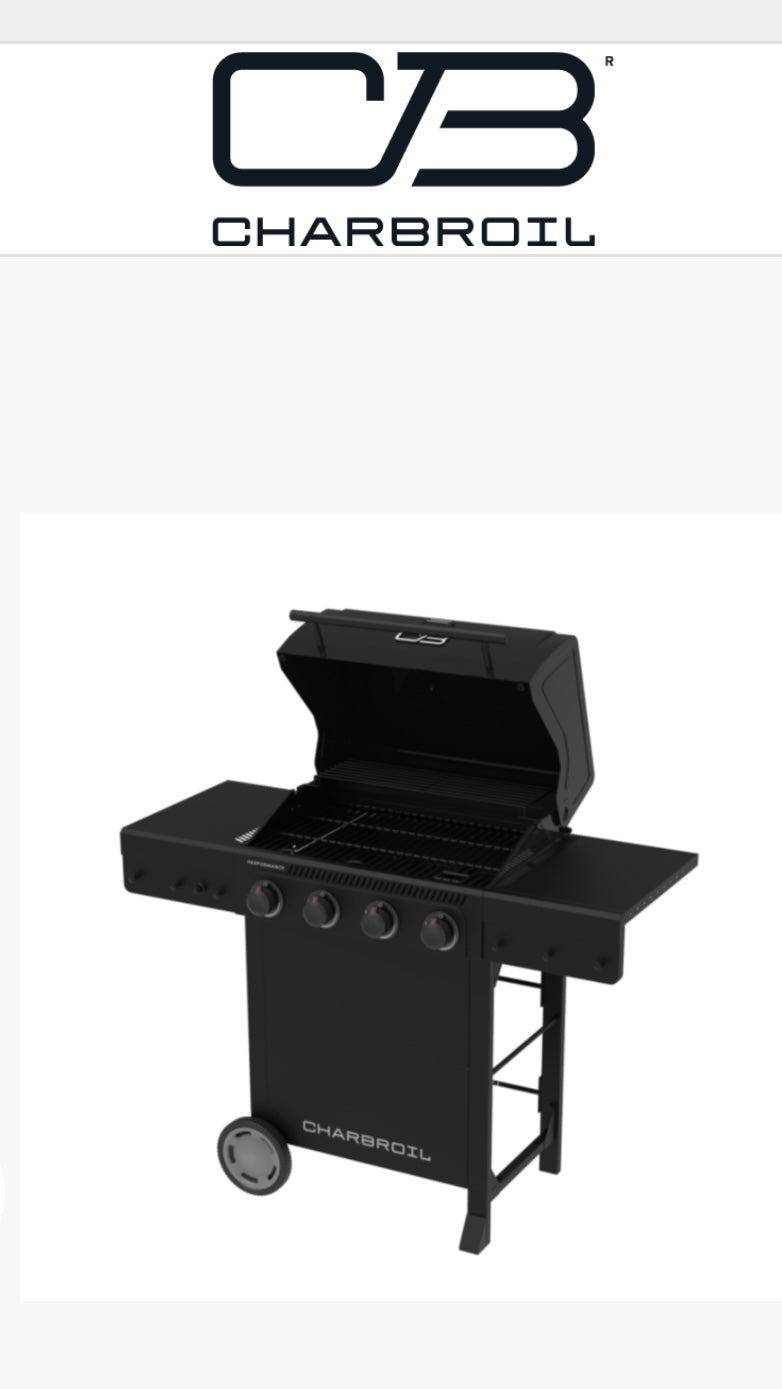 Charbroil Performance Series 4-Burner Gas Grill Cabinet, Black (R683)