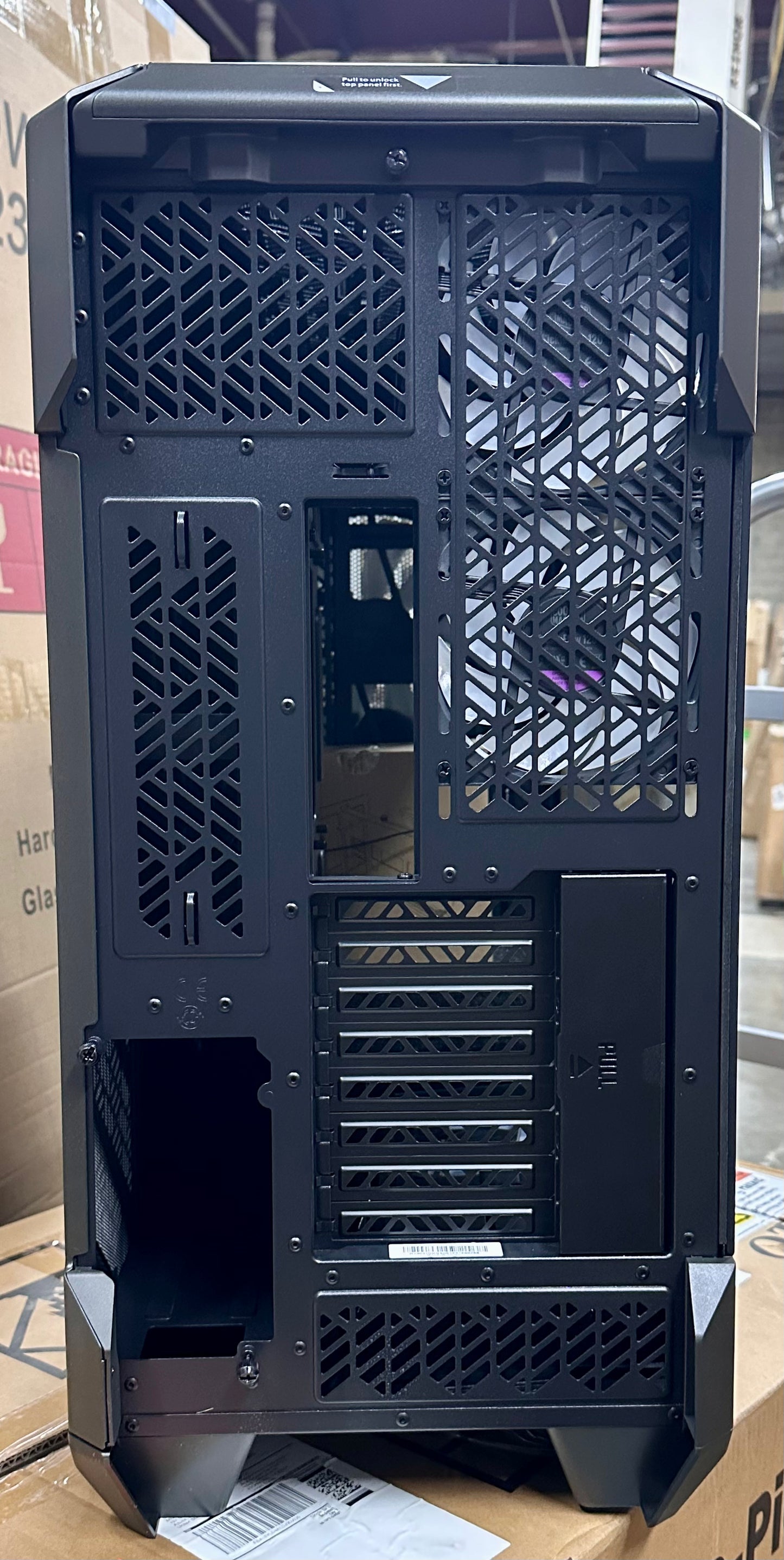 Cooler Master HAF 700 EVO E-ATX High Airflow PC Case, IRIS Customizable LCD .Breathable TG Front Panel, 200mm Sickleflow Fans, 1 x USB 3.2 gen 2 Type C, 4 x USB 3.2 gen 1 (3.0) (H700E-IGNN-S00) (R709)