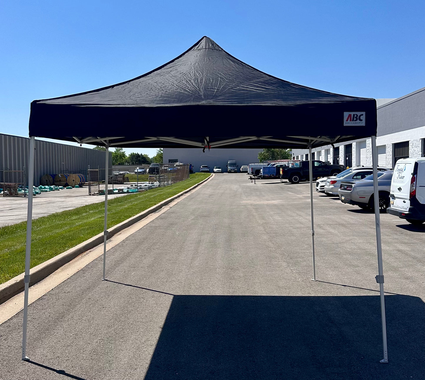 ABCCANOPY Easy Pop Up Canopy Tent with Sidewalls Commercial -Series, Black (CP14)