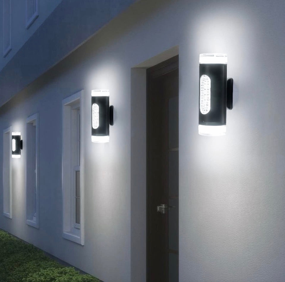 AKT LIGHTING LED Up and Down Lights Outdoor Wall Light, Modern Porch Patio Lights, Outdoor Waterproof Light Fixture, 3200K 22W