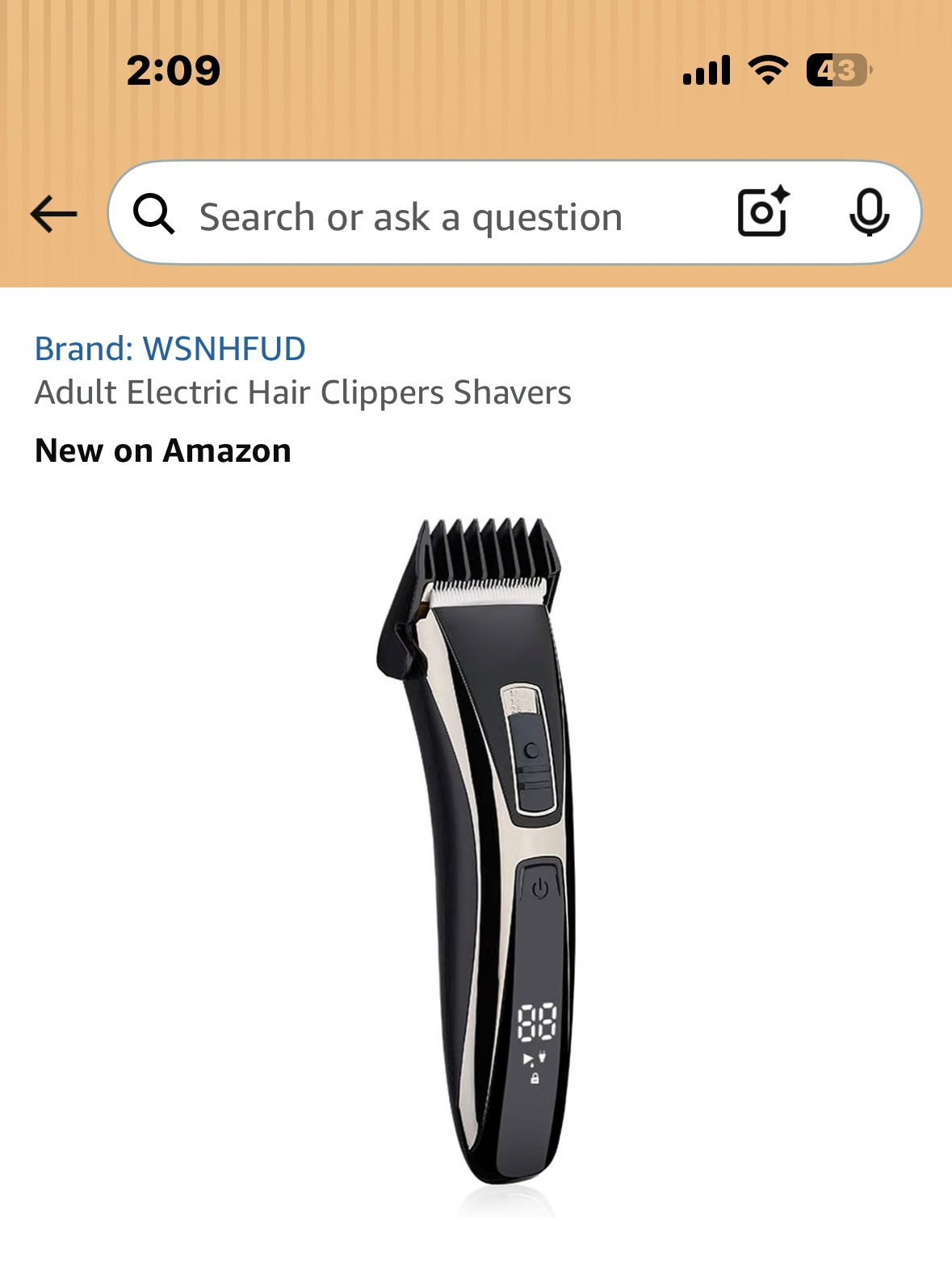 JOMARTO Cordless Hair Clippers Barber Kit Rechargeable LCD Display